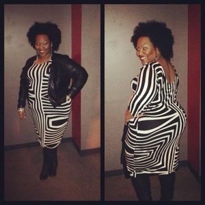 Geometric BodyCon Dress